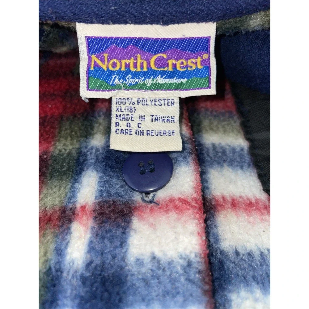 North Crest Women's Red‎ Plaid Cozy Fleece Shacket Shirt Jacket Size XL (18)